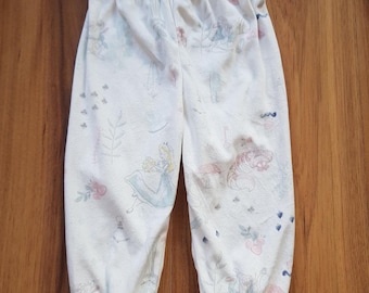 Alice in Wonderland Cheshire Cat Velor Pants Pajama Cream Disney Baby Primark PJs Pajama Pajamas Pajamas 12/18 Months Height 86cm Warm