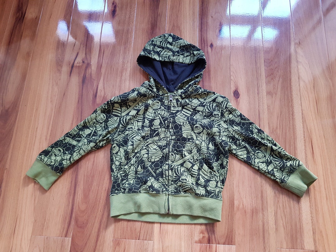 Sweat à Capuche Zippé Teenage Mutant Ninja Turtles - Taille 12/14 Ans - Vert