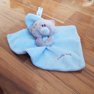 Tiny Tatty Teddy Blauer Tröster Me To You Teddybär Carte Blanche Kuscheltier Plüsch Kuscheldecke N35G Selten