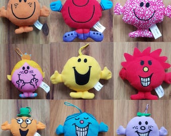 Mr. Men Little Miss Princess Scatterbrain Naughty Mr. Happy Mr. Messy Little Miss Scary Little Miss Fun Mr. CleverMr. Perfect McDonald&#39;s