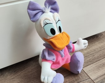 VINTAGE the walt disney company pelúcia Margarida Pato Arco Roxo Brinquedo de Pelúcia Arco brinquedos MATTEL Arcotoys Raro