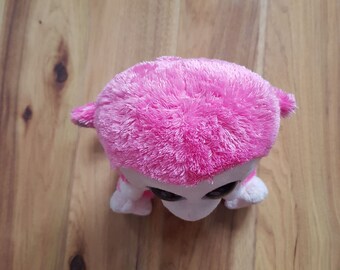 2006年公式 Ty プラフィーズ ベビーダングルズ ピンクモンキー ぬいぐるみ Ty Franky the Pink Multi-Colored Bear Beanie Boo, 6 in - Baker's