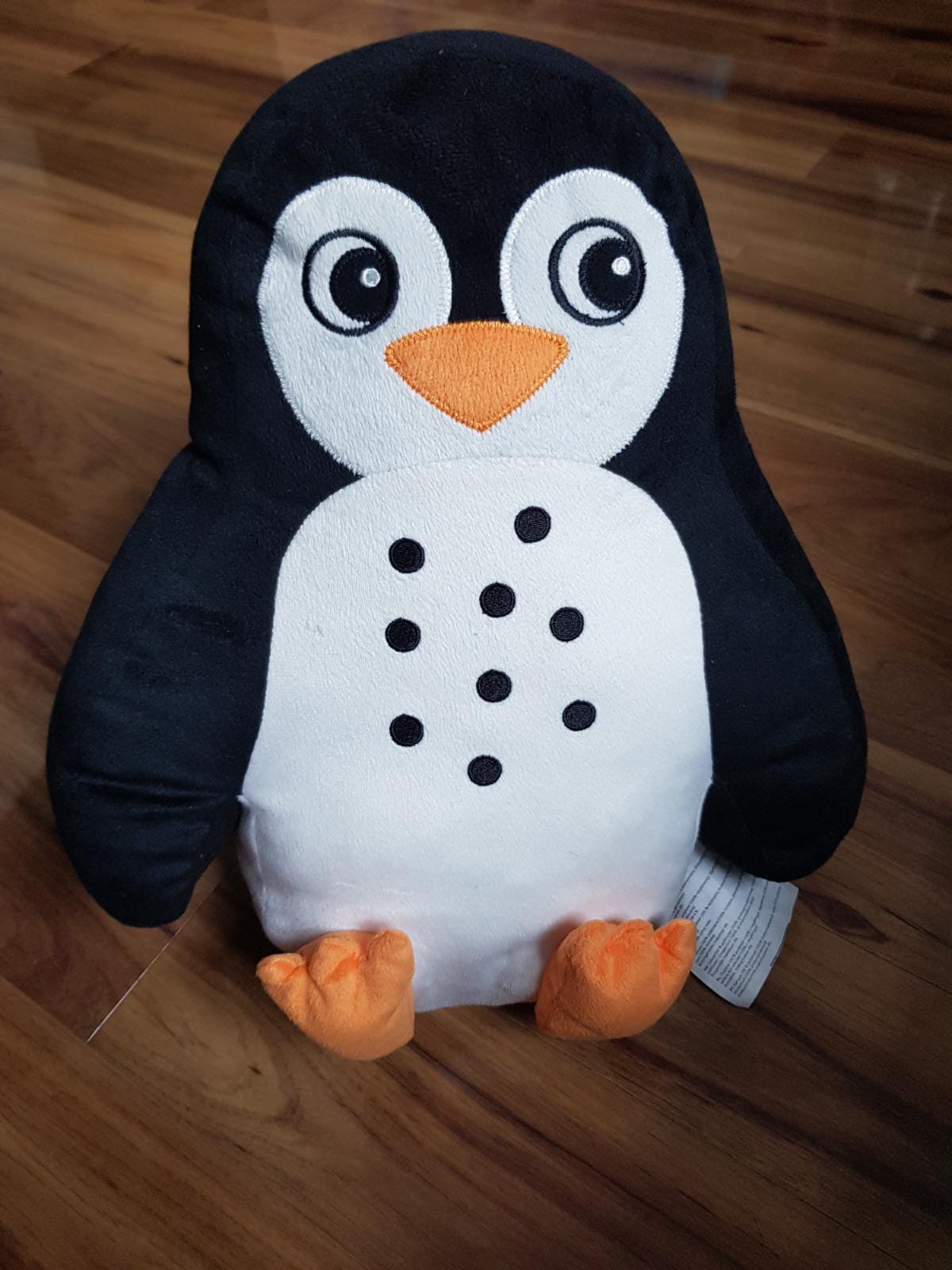 IKEA BLAVINGAD Kissen Pinguin-Form schwarz weiß Plüsch Stofftier Kuscheltier Vogel groß