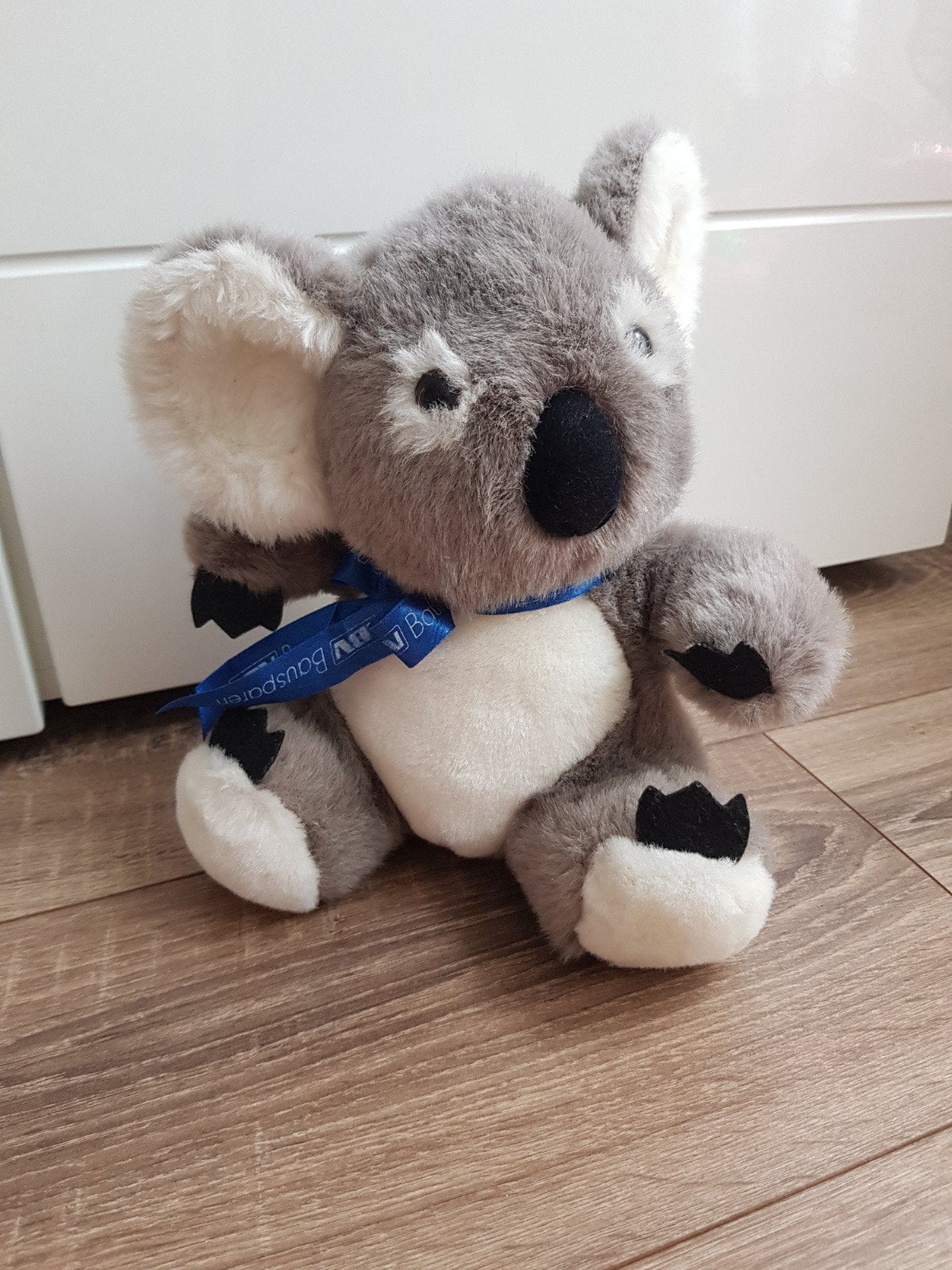 Peluche Ours Koala Ancien - Fourrure Et Cuir - Corps Dur - Années 1950 - Collection