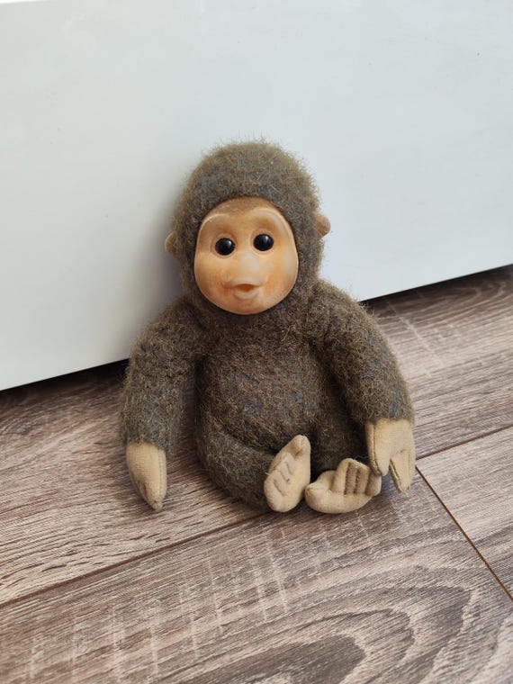 90年代　レア　HOSUNG LITTLE MONKEY LOST Little Monkey Lost Hosung Vintage Rare Soft Plush Toy
