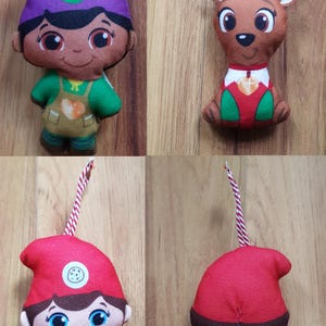 McDonald's Elf Mates Elf Pets Toy Maker Reindeer Chef Plush Christmas Happy Meal Soft Toy The Elf On The Shelf Hanging Decoration Rare image 1
