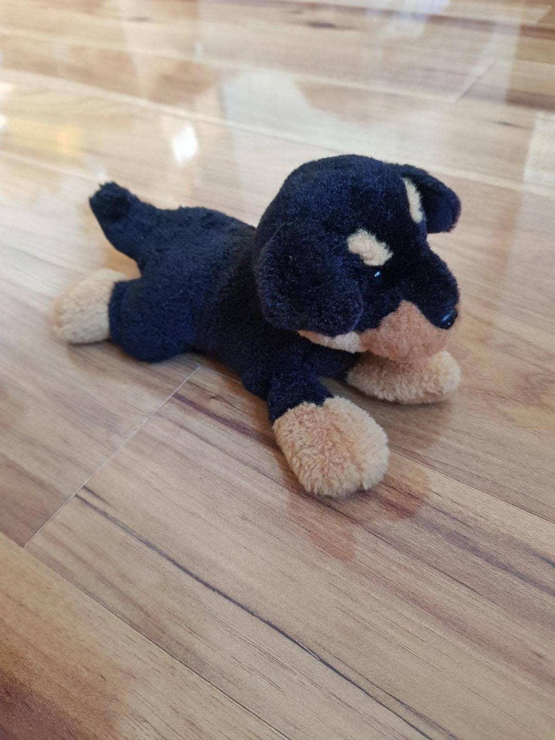 Rottweiler Puppy Dog Keel Toys Soft Toy Stuffed Animal Plush Pet