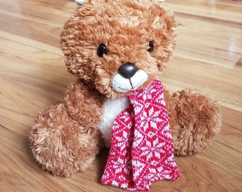 Aurora World Just Chillin Plush Squirrel Red Scarf Teddy Cuddly Cute Winter Soft Toy