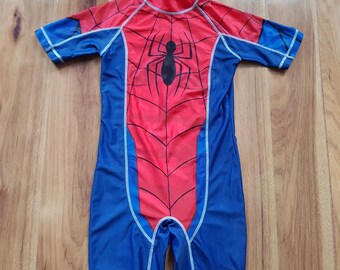 Costume da bagno Spider-Man Sunsafe NEXT Marvel Disney 5-6 anni Altezza 116 cm Bambini Ragazzi Spiderman Supereroe Costume Costume
