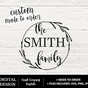 Familienname SVG PNG JPG, Willkommensschild svg, Familiennamensschild svg, Bauernhausstil svg, Gruß svg, Türhänger svg, vordere Terrasse svg