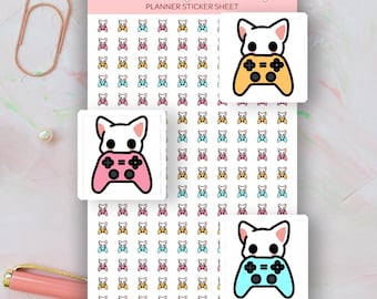 Video Game Mini Icon Planner Stickers, Gamer Mini Icons, Video Game Mini Icons for Planner