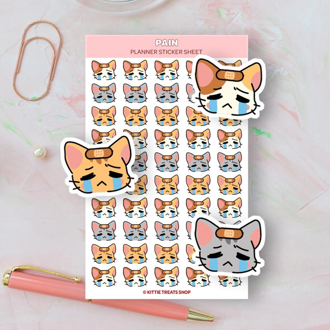 Pain Planner Sticker, Pain Reminder Sticker, Cute Planner Sticker, Pain ...