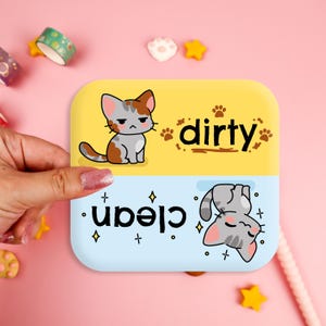 Clean Dirty Dishwasher Magnet, Dishwasher Magnet, Kawaii Magnet