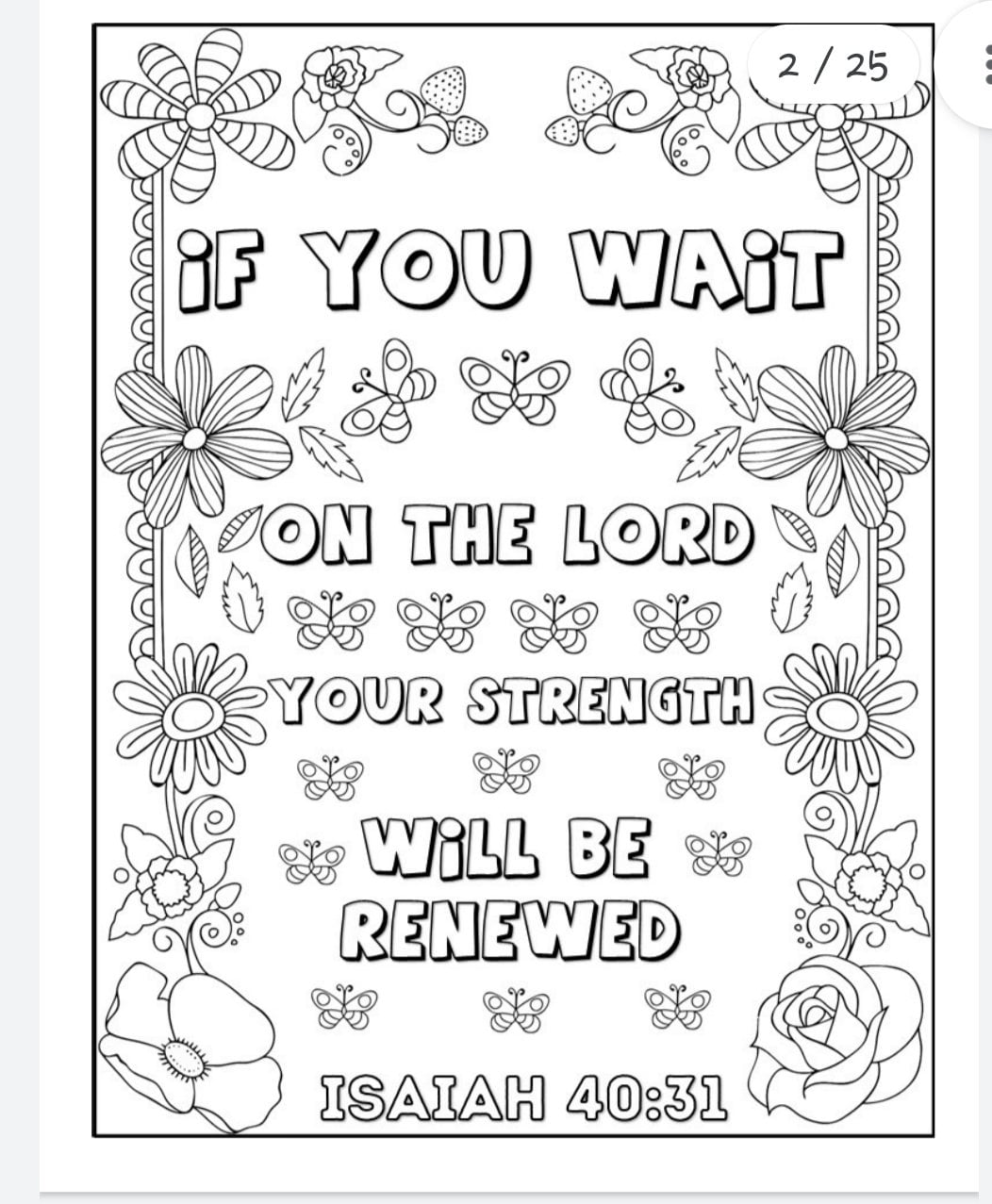 Bible Verse Coloring Pages - Etsy
