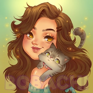 COMISIÓN DE RETRATO - Foto de perfil para Twitch / Discord, Redes sociales / estilizado, Anime, Arte a partir de foto, Personaje original, Icono de fanart