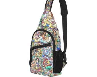 mickey mouse sling backpack