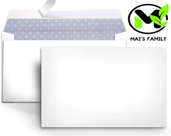 White Peel and Seal Security Envelope #6-3/4 ( 9.2cm x 16.5cm)