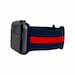 Navy Blue Red Stripe Silicone Apple Watch Sport Band for 38mm 40mm 42mm 44mm, Silicone Sport iWatch Band, Ready to Ship,Gift for Her and Him 