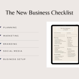 The New Business Checklist