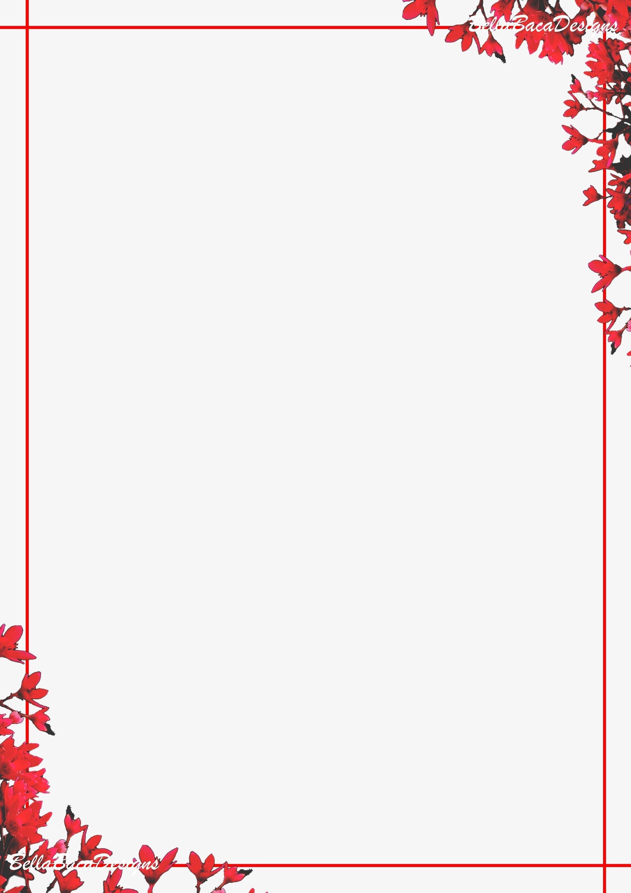 Pretty Flower Border Designs