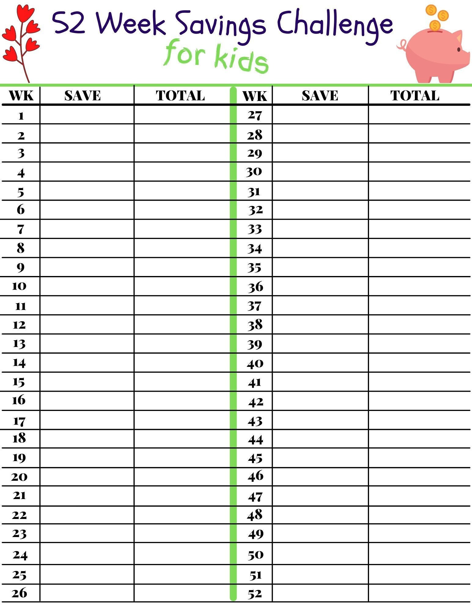 Printable Savings Challenge Emergency Fund Instant Download 50 Envelope