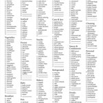 Printable Lists