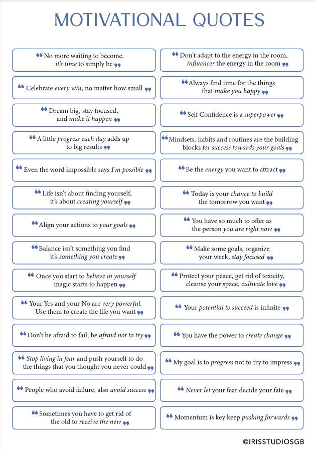 Motivational Quotes Board Inspirational Quotes Compatible Etsy