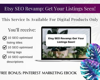 Etsy Title, Tags Descriptions 10 Listings, Search Engine Optimisation, Etsy Seller, Etsy Tags, Etsy SEO, Etsy Shop Help, Quick Delivery