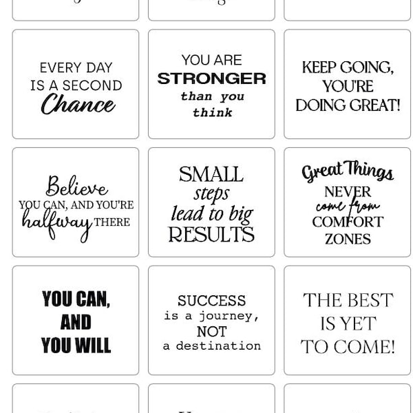 Motivierende Zitate Tafel | Inspirierende Zitate | Kompatibel mit Goodnotes, Notability etc | Sofort Download