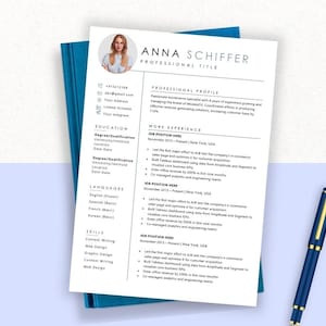 Google Docs Resume Template | Google Docs CV Template | Modern Resume Template With Photo | Professional Resume Template For Google Docs