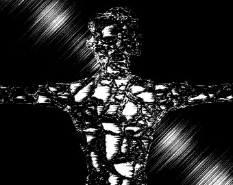 Gothic Sci-Fi Art Print, 2D Digital Poster