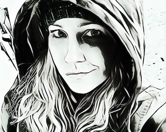 Boolie Self Portrait, 2D, Digital Print, BoolieVisionArt, Dark Art