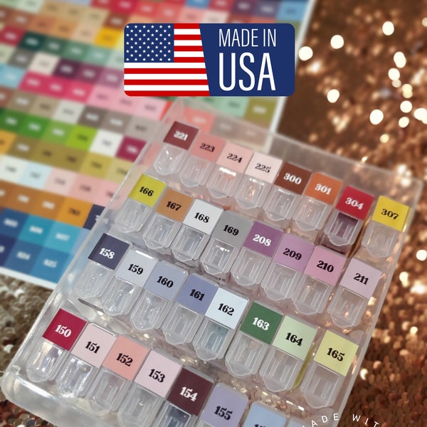 Small DMC Diamond Painting Labels Color Coordinated DMC Stickers 0.5 Inch Square for Drill Organization & Storage, Cross Stitch Floss Labels