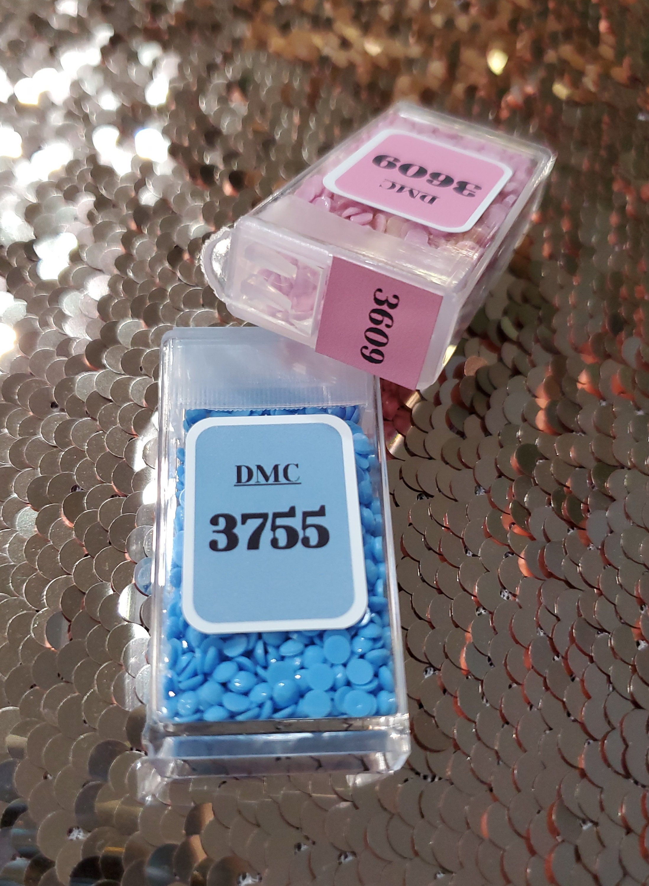 Tiny Round DMC Diamond Painting Labels, 0.5 Inch Round Color DMC