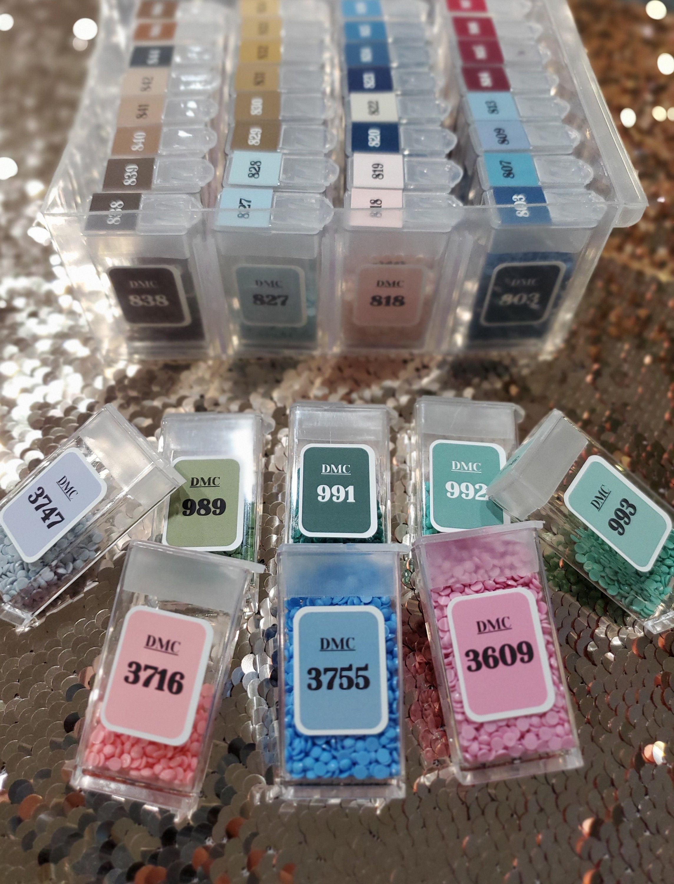 Diamond Art Kits Accessories Tools Kits Labels, DMC Colors Number Label  Stickers for Diamond Art Kits Storage Box Mosaic Beads, Self Adhesive  Diamond