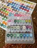 Tiny Round DMC Diamond Painting Labels, Color DMC Stickers for Flip Top Diamond Containers, Drill Organization, & Diamond Painting Storage 