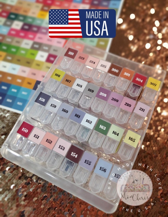 Small DMC Diamond Painting Labels Color Coordinated DMC Stickers 0.5 Inch  Square for Drill Organization & Storage, Cross Stitch Floss Labels 