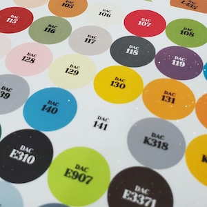 Add On DAC Specialty Drill Labels: 100-148, 6000&#39;s, &quot;K&quot; &quot;Y&quot; &quot;E&quot; &quot;M&quot;