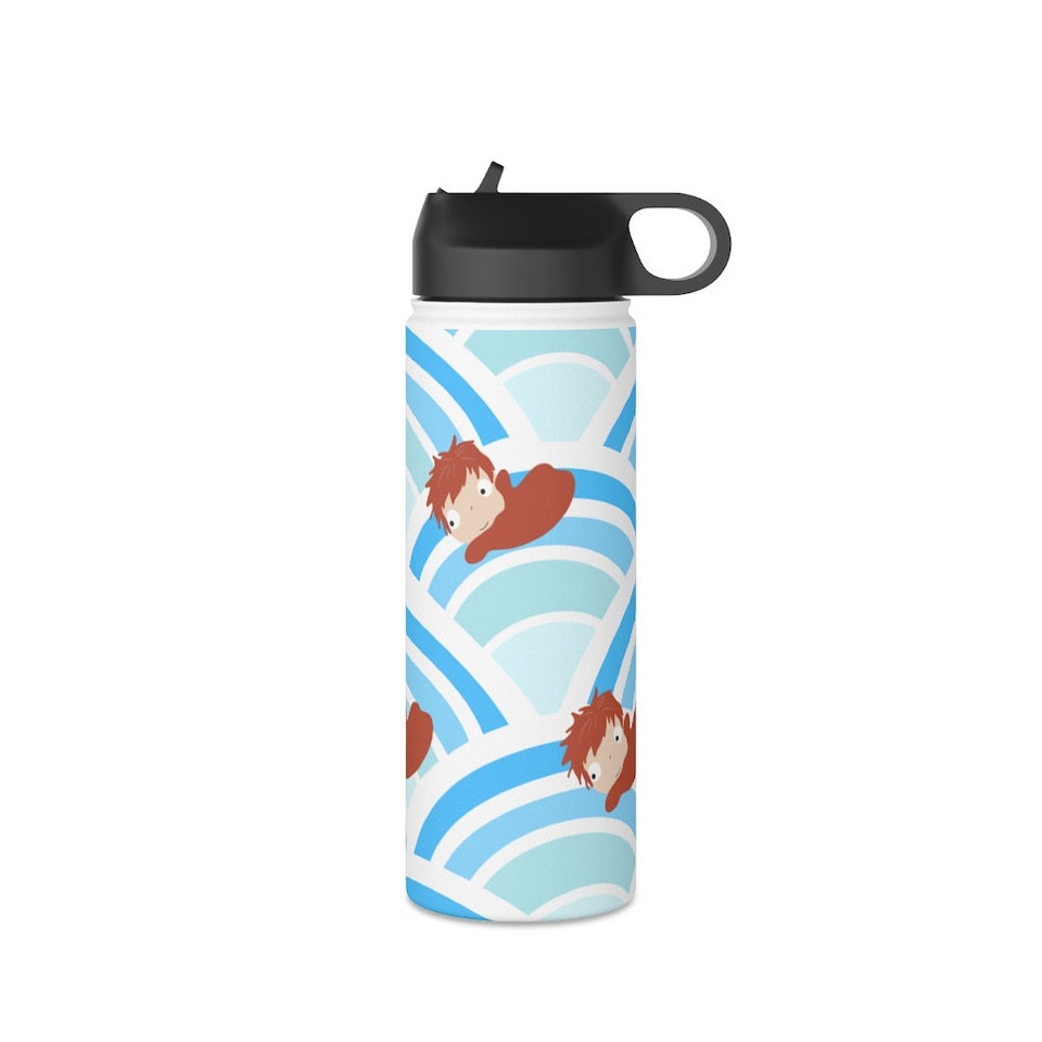 Mermaid Stainless Steel Water Bottle, Standard Lid