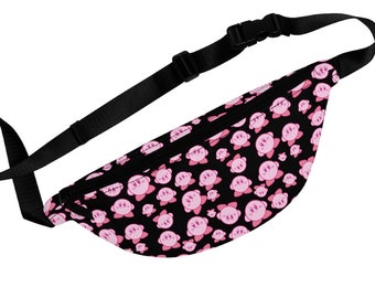 Fanny Pack. Kirby. Anime. Gamer. Bum bag. Purse. Bag. Gift. Nintendo. Gamers accessories.