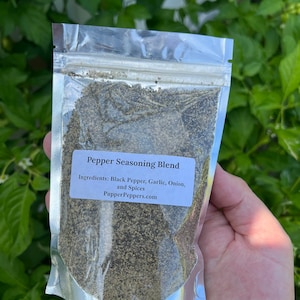 Gourmet Pepper Seasoning Blend 4 oz. Great Gift/Stocking Stuffer!