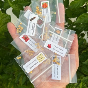 7-Pack Variety Combo Deal Premium Rare Pepper Seed Packets