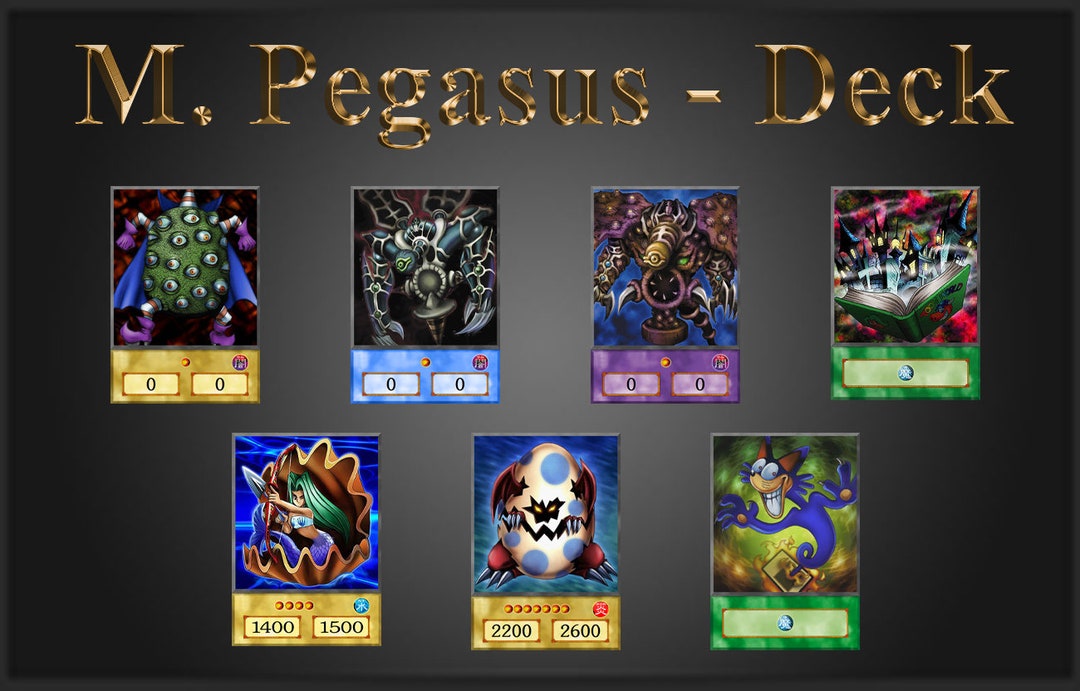 Yugioh Anime Deck Maximillion Pegasus DM/GX Deck Etsy