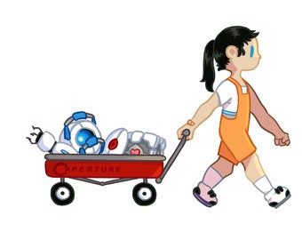 Portal 2 Stickers - Etsy