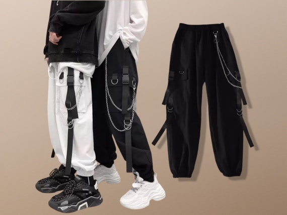 Unisex Chained Punk Harajuku Cargo 