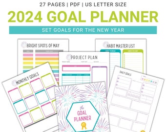 2024 Goal Setting, 2024 Planner - Etsy