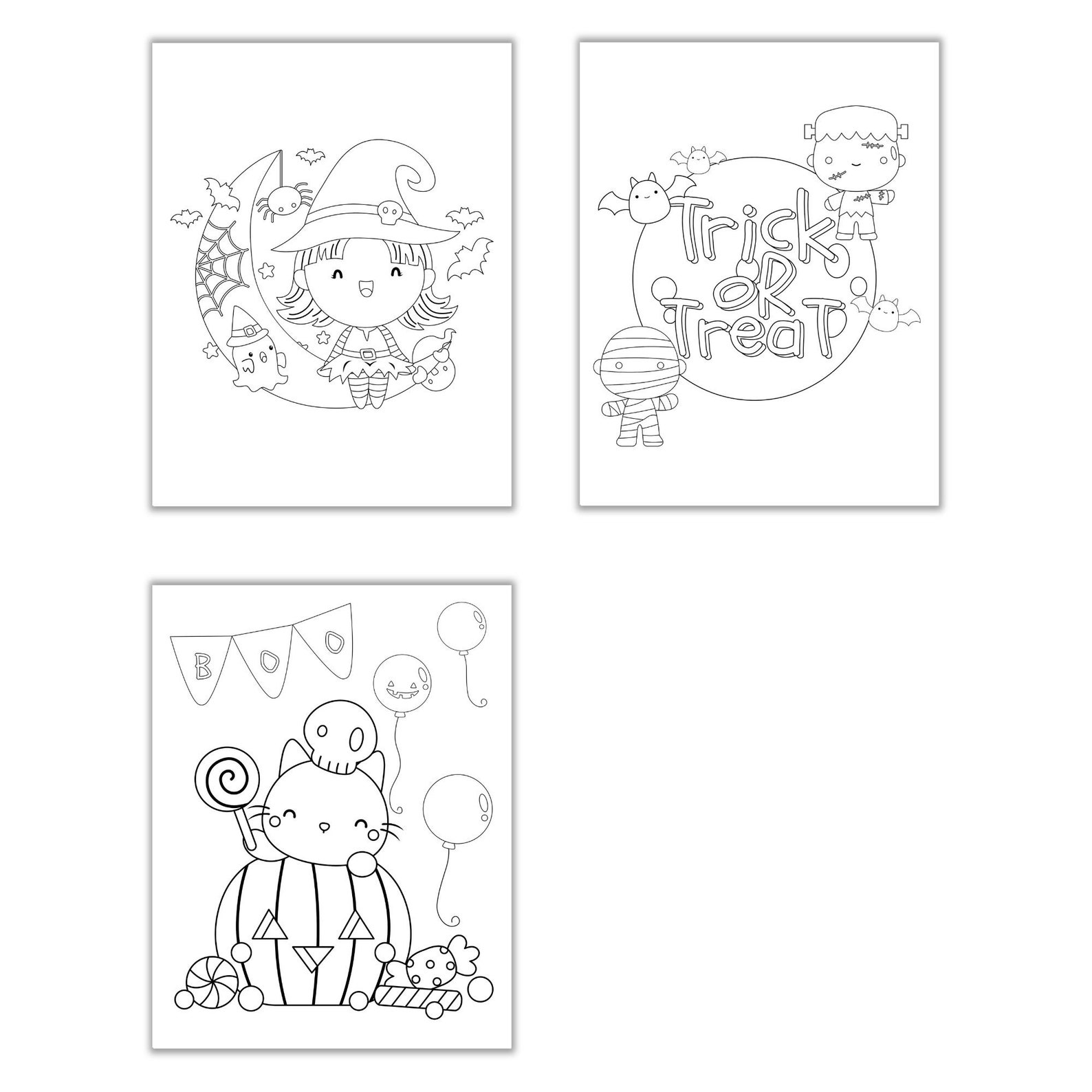 Printable Halloween Activity Book, Printable Halloween Games, Printable ...