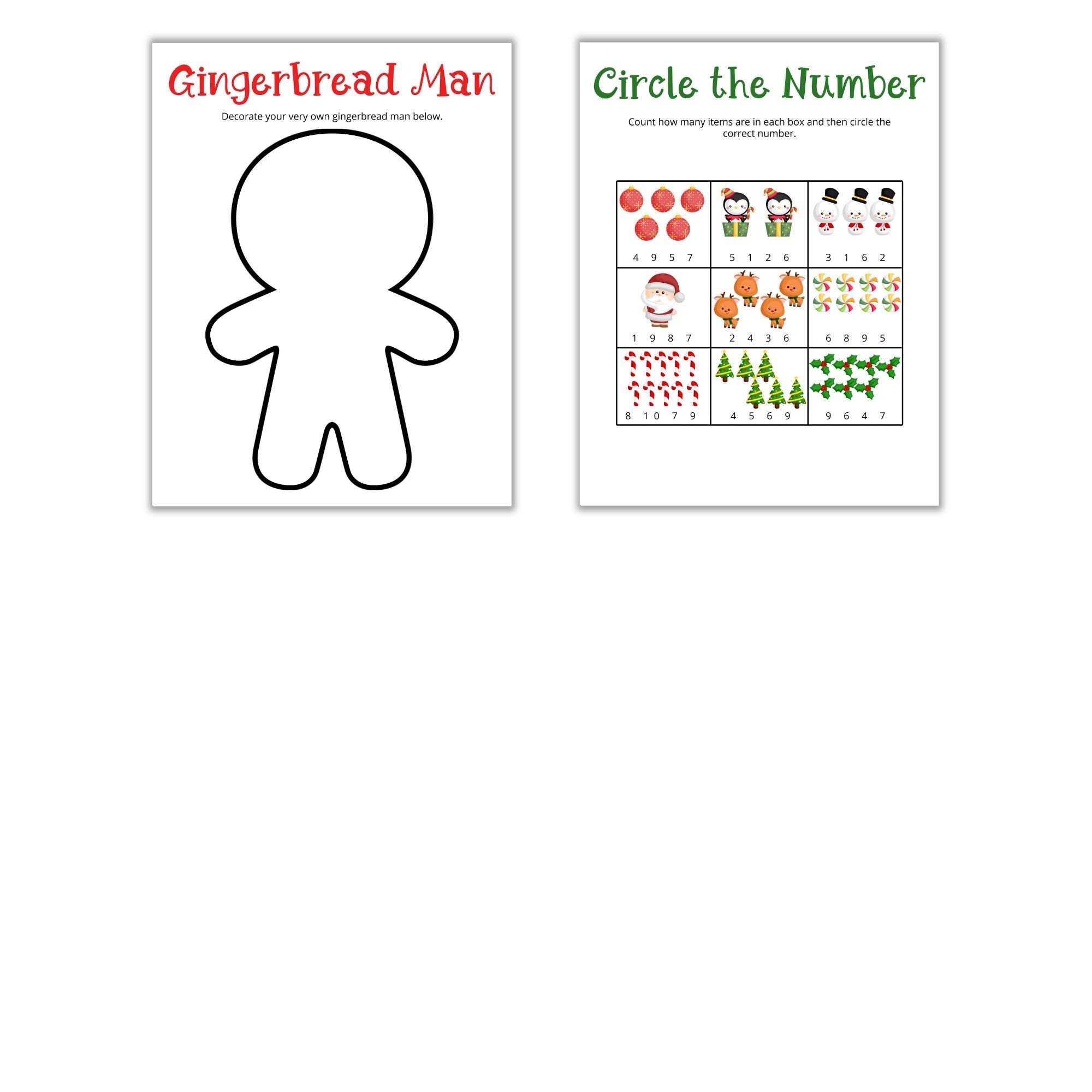 Printable Christmas Activity Book, Printable Christmas Activities for ...