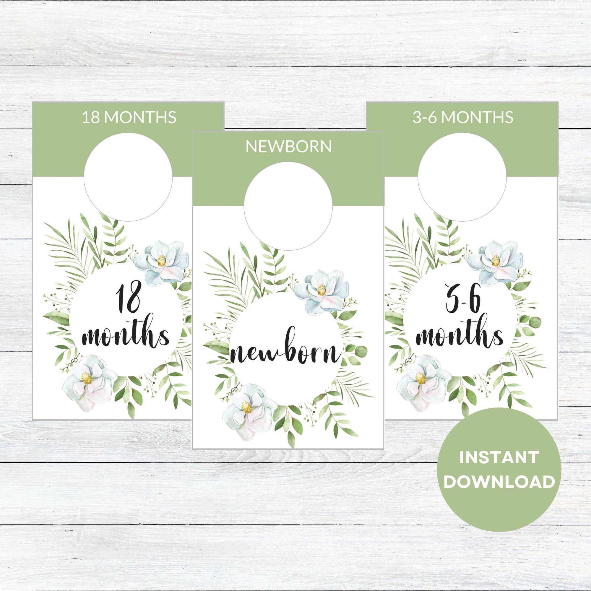 Baby Closet Dividers Printable, Floral Closet Dividers, Nursery Closet Organizers, Gender Neutral Nursery Decor - Etsy baby-closet-dividers-printable-floral-closet-dividers-nursery-closet-organizers-gender-neutral-nursery-decor-etsy