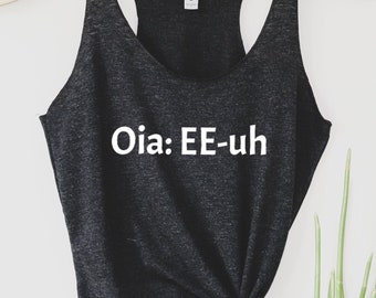 Oia Pronunciation Tank Top // Santorini Tank Top // Greece Tank Top // Greek Tank Top // Travel Tank